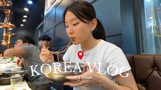 korea vlog │ exploring seoul &amp; busan, cherry blossoms, nights out with friends, shopping and eating