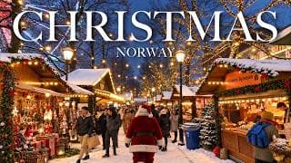 🎄 Is this the most magical Christmas city? Oslo Winter Walk | Norway