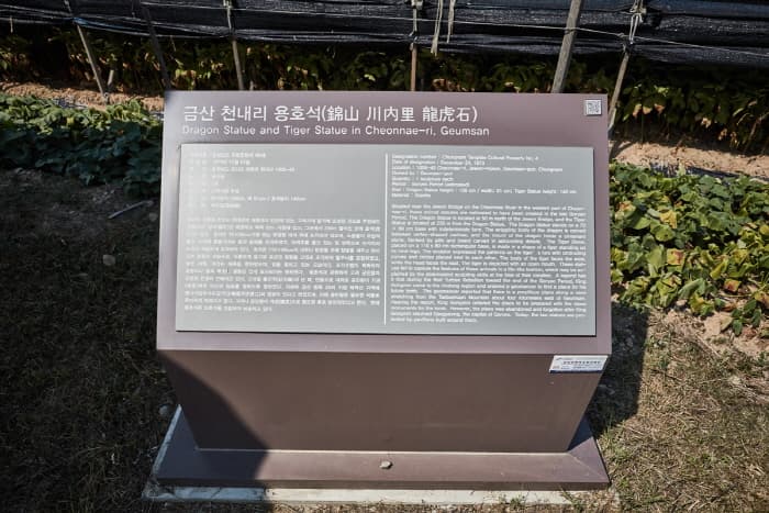 Dragon Statue and Tiger Statue in Cheonnae-ri, Geumsan (๊ธ์ฐ ์ฒ๋ด๋ฆฌ ์ฉํธ์) 8
